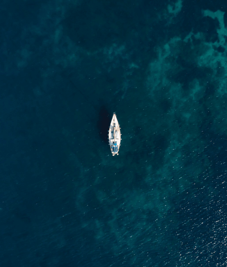 Drone à bord du Yacht Saint Tropez